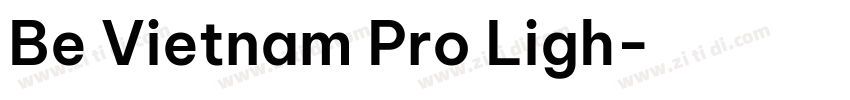 Be Vietnam Pro Ligh字体转换